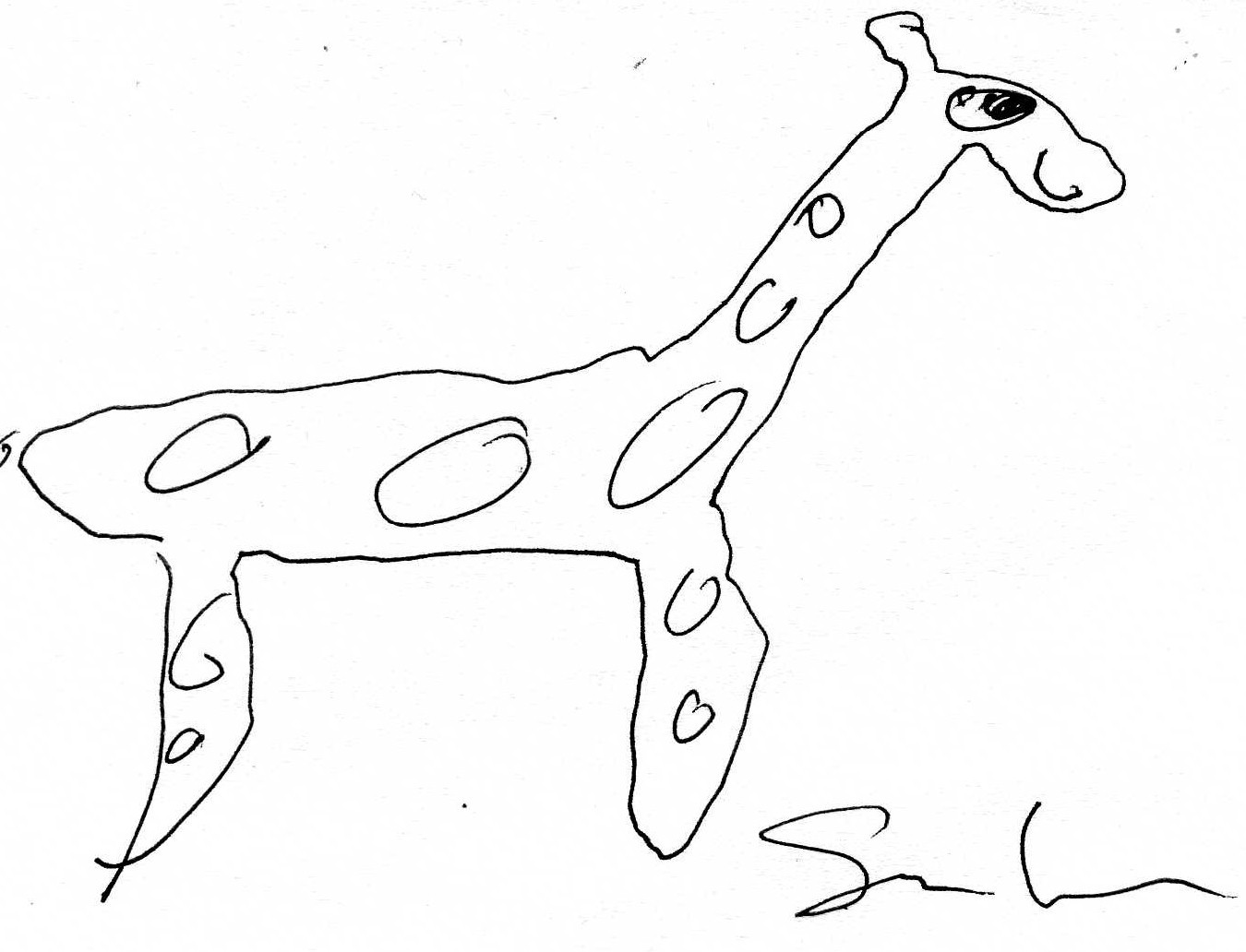 Жираф рисунок карандашом профессиональный